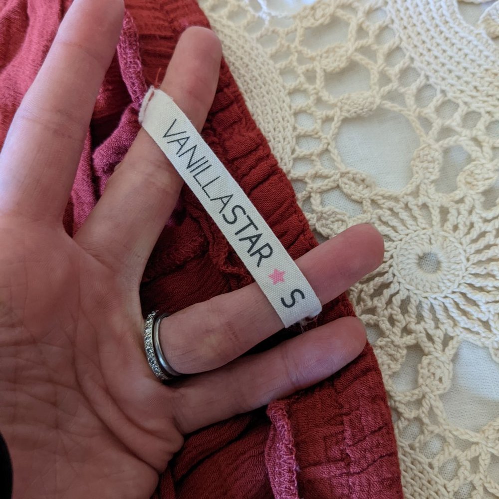 Rust Wrap Boho Pants - image 3